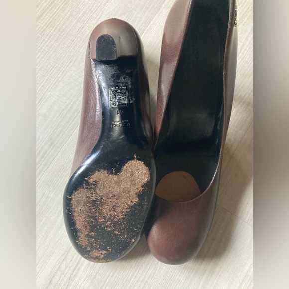 Gucci - used - BROWN LEATHER - size 41 - 10.5. - Picture 5 of 16